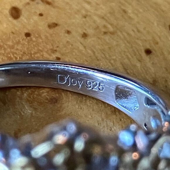 Natural Ember Garnet Sterling Silver Ring Size 6 - Picture 6 of 9